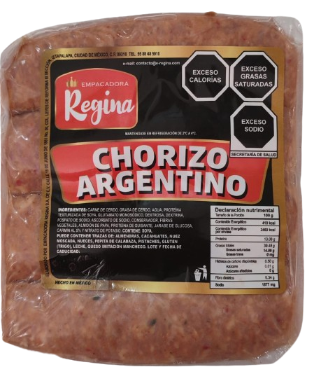 Chorizo Argentino Empacadora Regina